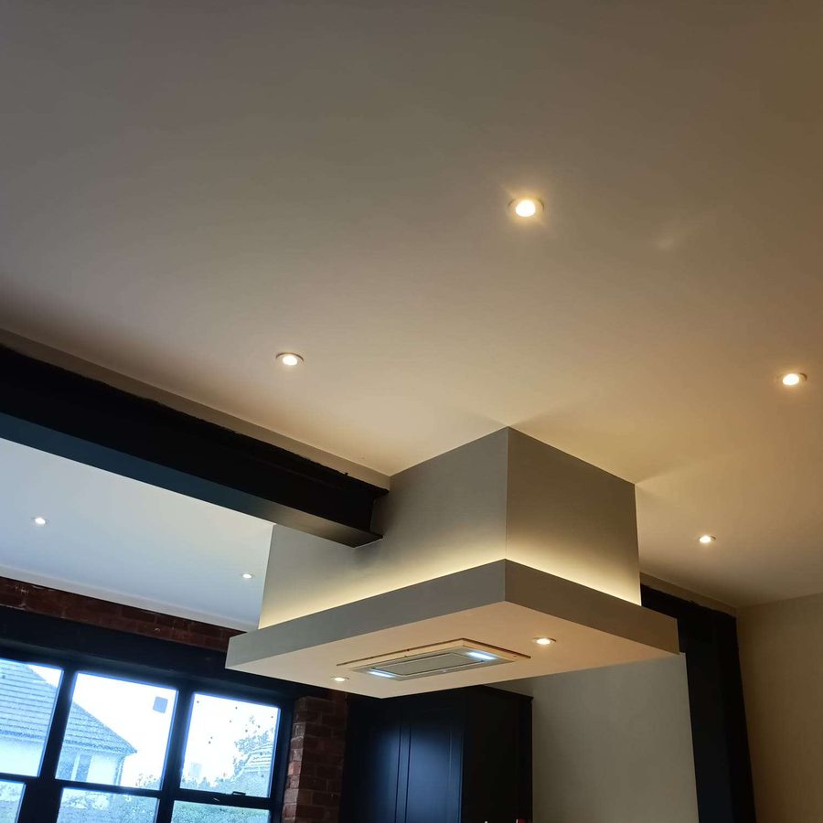 Completed electrical installation at a customer property